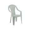 Fauteuil atlantide haut dossier coloris gris clair 55x68x90 cm