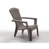 Fauteuil bas résine Adirondack Panama taupe