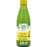 Jardin bio étic pur jus de citron bio bouteille en verre 25cl