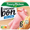 Fleury Michon jambon simplement bon -25% de sel 6 tranches 210g