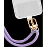Bigben connected bandoulière universelle amovible ajustable violette avec pompon