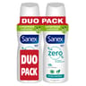 Sanex zéro % déodorant mixte spray extra efficace 2x100ml