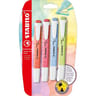 4 surligneurs Stabilo swing cool pastel (citron vert, rose, bleu, cora)