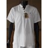 Tunique pop corn manches courtes col mao BLANC XXXL