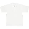 Tunique pop corn manches courtes col mao BLANC XXXL