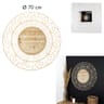 Horloge rotin d70cm