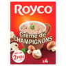 Royco Minute soup crème de champignons 4 sachets 20cl 64g