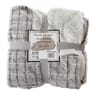 Plaid grizzly double face sherpa doux et confortable 130x150cm