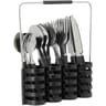 Menagere 24pces + panier de rangement