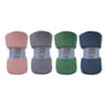 Plaid uni microfibre flanelle 150x150 cm