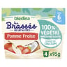 Bledina les brassées 100% végétal au lait de coco pomme fraise dès 6mois 4x95g