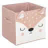 Boite rangement velours biche 29x29cm