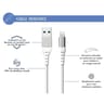 Bigben connected câble renforce usb a/lightning 3m 2.4a garanti a vie blanc - 100% plas FPLIAMFI3MRW