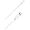 Bigben connected câble usb a/lightning 50cm blanc - 100% plastique recyclé CBLMFI50CMRW