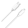 Wow câble usb c/lightning 1m 3a blanc WOWCBLMFIC1MW