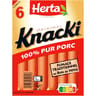 Herta knacki original 100% porc x6 210g