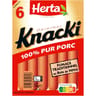 Herta knacki original 100% porc x6 210g