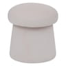 Pouf velours  noa ivoire