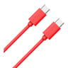 Wow câble usb c/usb c 1m 3a rouge WOWCBLCC1MR