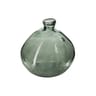 Vase rond verre recycle d23cm kaki