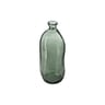 Vase bouteille verre recycle uly  h.35cm vert