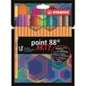 18 stylos feutres stabilo point 88 arty