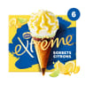 Extrême 6 cônes sorbet citron jaune citron vert 720ml 474g