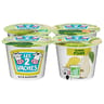 Les 2 Vaches yaourt bio brassé poire 4x115g