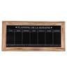Planning semaine ardoise 67x32x1,5cm