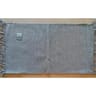 Arvix tapis lirette coton uni 45x75 avec franges