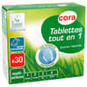 Cora tablette lave vaisselle tout en 1 ecolabel