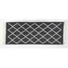 Arvix tapis lirette à franges coton motifs graphiques 50x120 cm