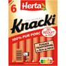 Herta knacki original sel réduit x6 - 210g