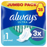 Always ultra serviettes jour normal taille 1 ailettes x28
