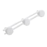 Porte-manteau 3 têtes métal blanc
