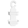 Valet de douche plastique blanc