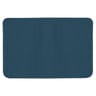 Tapis microfibre uni 45x75 bleu majolica