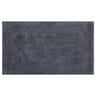 Tapis coton uni roule 45x75 gris magma
