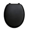 Abattant uni charnières plastique HDF Noir