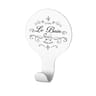 Arvix patere ronde adhesive avec crochet imprime le bain