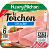 Fleury Michon jambon le Torchon 6 tranches fines -25% sel sans couenne 180g
