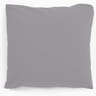 Taie d'oreiller 63x63 uni gris polycoton