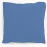 Taie d'oreiller 63x63 uni bleu polycoton