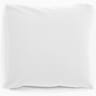 Taie d'oreiller 63x63 uni blanc polycoton