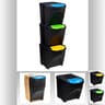 Poubelles x3 25l de tri selection empilables