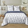 Parure housse de couette 260x240cm+2taies 63x63cm karto