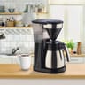 Melitta Cafetière easy top therm II Steel Noir easytop therm steel 1023-10
