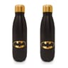 Bouteille 540 ml metal batman noire et doree