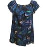 Tee shirt manches courtes femme NAVY AOP LEAF T46