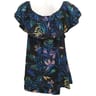 Tee shirt manches courtes femme NAVY AOP LEAF T46